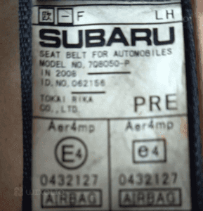 Subaru Legacy IV Outbeck pas bezpieczenstwa przod prawy lewy 061306 062156 6