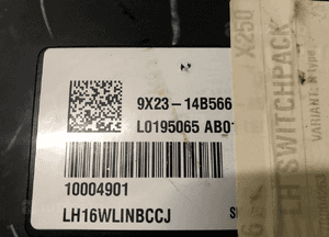 Panel regulacji fotela kierowcy lewy 9X23-14B566 Jaguar XF R-Sport 2