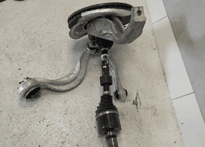 JAGUAR I-PACE X590 ZWROTNICA PRAWY PRZÓD PRZEDNIA WAHACZ BANAN TARCZA HAMULCOWA PÓŁOŚ KOMPLET ORYGINAŁ 9