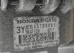 Honda Jazz II 1.2 1.3 alternator AGHA56 3