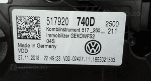 Vw golf sportsvan 2013- zegary licznik 18350KM 517920740D 5