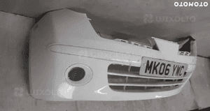 Zderzak przód przedni do nissan micra K12 lift fl 326G biały 4
