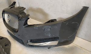 Jaguar xf X250 lift zderzak przód przedni czarny-chrom grill znaczek kratki 4XPDC płyta osłona kompletny 6