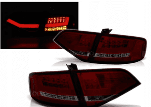 Lampy Tylne LED AUDI A4 B8 08-11 SEDAN RED SMOKE 1