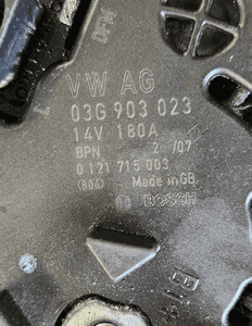 VW Crafter 2.5 TDI alternator 03G903023 180A 3