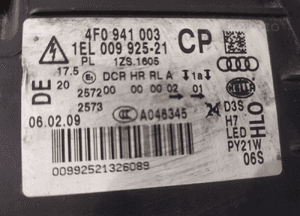 AUDI A6 C6 Lift Lampa przednia Xenon L - 15128 7