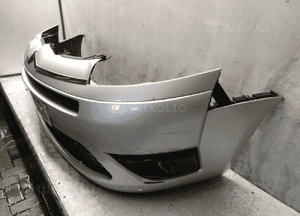 Zderzak przód przedni citroen C4 picasso ezrc srebrny halogeny 4