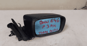 Lusterko elektryczne prawe bmw E46 3 pin topas blau 2