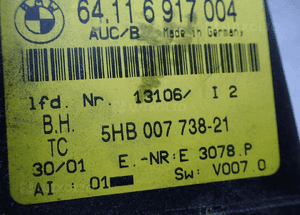 BMW 3 E46 PANEL KLIMATYZACJI NAWIEWU 64116917004 RADOM 4