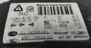 Lampa przód przednia prawa fiesta MK7 8A61-13W029-DG uk 3