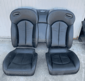 MERCEDES CLK 209 siedzisko kanapa skóra tapicerka szara czarna 2