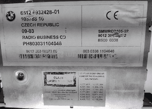 Fabryczne radio cd business bmw Z4 E85 6932428 6512 6932428-01 2002-2006 4