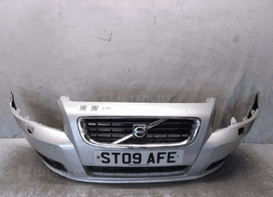 Zderzak przód przedni volvo V50 lift fl 426-26 srebrny spryskiwacze lamp xenon halogeny 1
