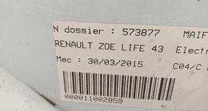 RENAULT ZOE szyba przednia czołowa 4