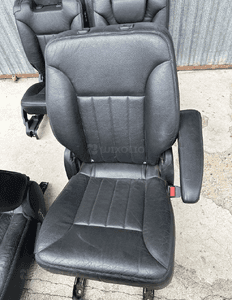 MERCEDES R 251  fotel fotele tylne czarna skóra idealne  podłokietnik 8