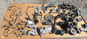 Mercedes om 651 lift wtryski pompa vacum wiązka alternator łapa odma osprzęt 7