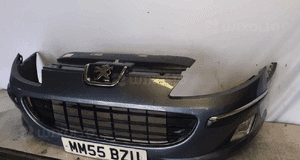Zderzak przód przedni peugeot 407 ezwd szary halogeny 3