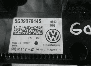 Panel klimatyzacji VW GOLF VII 5G0907044S 3