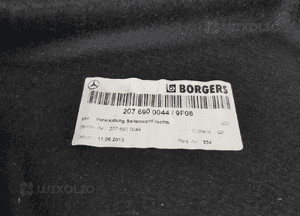 mercedes W207 E TAPICERKA BOCZEK BAGAZNIKA PRAWY 2076900044 6
