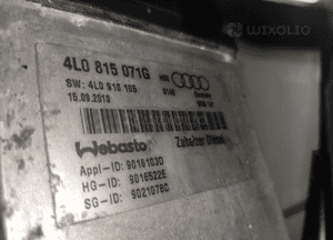 Audi Q7 4L lift webasto ogrzewanie postojowe dogrzewacz mocowanie rury oryg 15