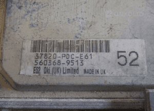 STEROWNIK SILNIKA HONDA ACCORD VI 2.0 37820PDCE61 2