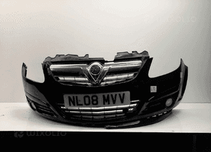 Zderzak przód przedni opel corsa d Z20R czarny halogeny 1
