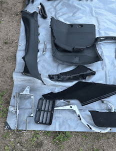 MERCEDES s 222 osłona plastik listwa progu plecy słupek 5