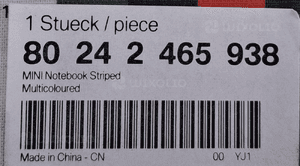 Mini Notes Striped 80242465938 5