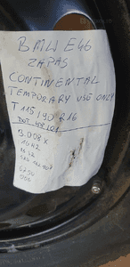 Koło zapasowe dojazdówka zapas 5x120 IS32 R16 BMW 3 E46 6750006 11