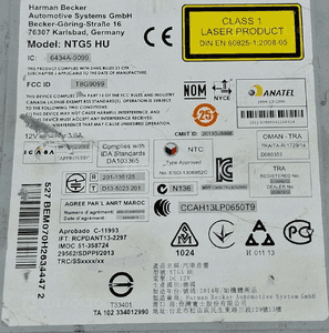 Mercedes-Benz W205 Radio Nawigacja Multimedia NTG5 HARMAN A2059004436 2