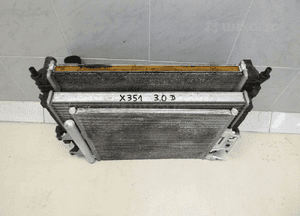 JAGUAR XJ 3.0 D 306D ZESTAW CHŁODNIC CHŁODNICA CHŁODNICE WODY KLIMA KLIMATYZACJA INTERCOOLER 2