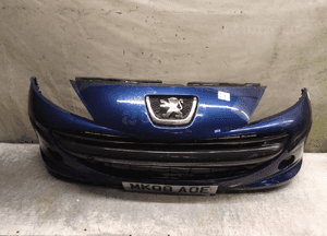 Zderzak przód przedni peugeot 207 eged granat granatowy halogeny 1