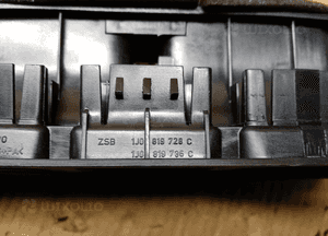 Kratka nawiewu powietrza środkowa VW Golf IV 4 1J0819728C 1J0819736C 5