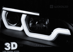 Lampy Reflektory BMW X5 E70 07-13 DRL 3D Black 4