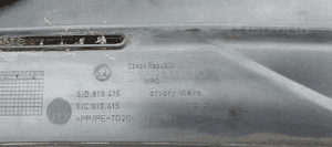 Podszybie osłona podszybia Skoda Rapid 5JB819415 5JC819415 6