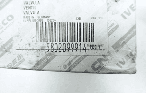 ZAWÓR REGULACJI CIŚNIENIA PALIWA IVECO 5802099914 5