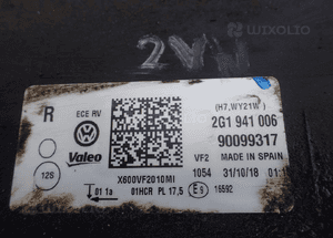 Vw polo 2G1 17- zwykła H7 lampa prawa europa 2G1941006 radom 3
