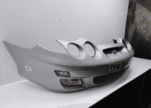 Zderzak przód przedni do hyundai coupe 1 i lift fl srebrny halogeny 2