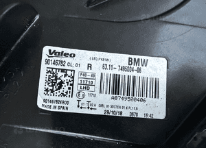 Lampa przod przednia prawa bmw X1 F48 7495004 7495004-06 full led euro cala 6