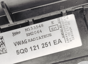 Pas przedni komplet chłodnic wentylator volkswagen golf vii 1.2 tsi 2012-16 8