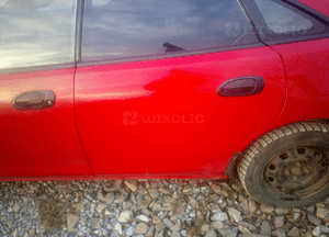 Mazda 323f ba 94-98 Szyba boczna drzwi tylna przenia tył 2
