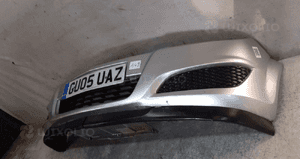 Zderzak przód przedni opel astra h 3 iii lift fl Z157 srebrny 4