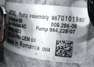 Pompa vacum wakum peugeot 508 i rxh 2.0 hdi hybryda 9670101980 2010-2014 4