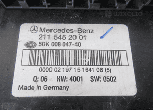 SKRZYNKA MODUŁ STEROWNIK SAM MERCEDES E-KLASA  W211 2115452001 12