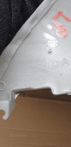 Osłona poszycie słupka lewy przód Citroen C5 III 9685464377 9655493577 4