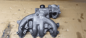 Kolektor ssący zawór EGR VW Passat B6 1.9 TDI 038129637D 03G129713C 1