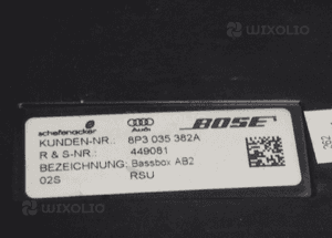 AUDI A3 8P 3D SUBWOOFER GŁOŚNIK BOSE 8P3035382A 6