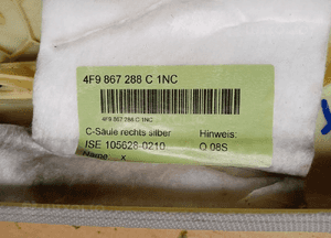Osłona poszycie słupka prawy tył prawa Audi A6 C6 4F9867288C 4