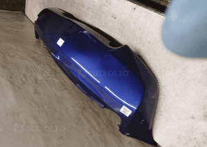 Zderzak tył tylny do nissan micra K12 LW6G granatowy 3