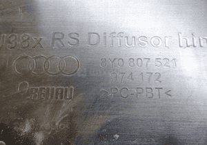 Tylna dyfuzor spojler Audi RS3 A3 8Y0 8Y 8y0807521 10